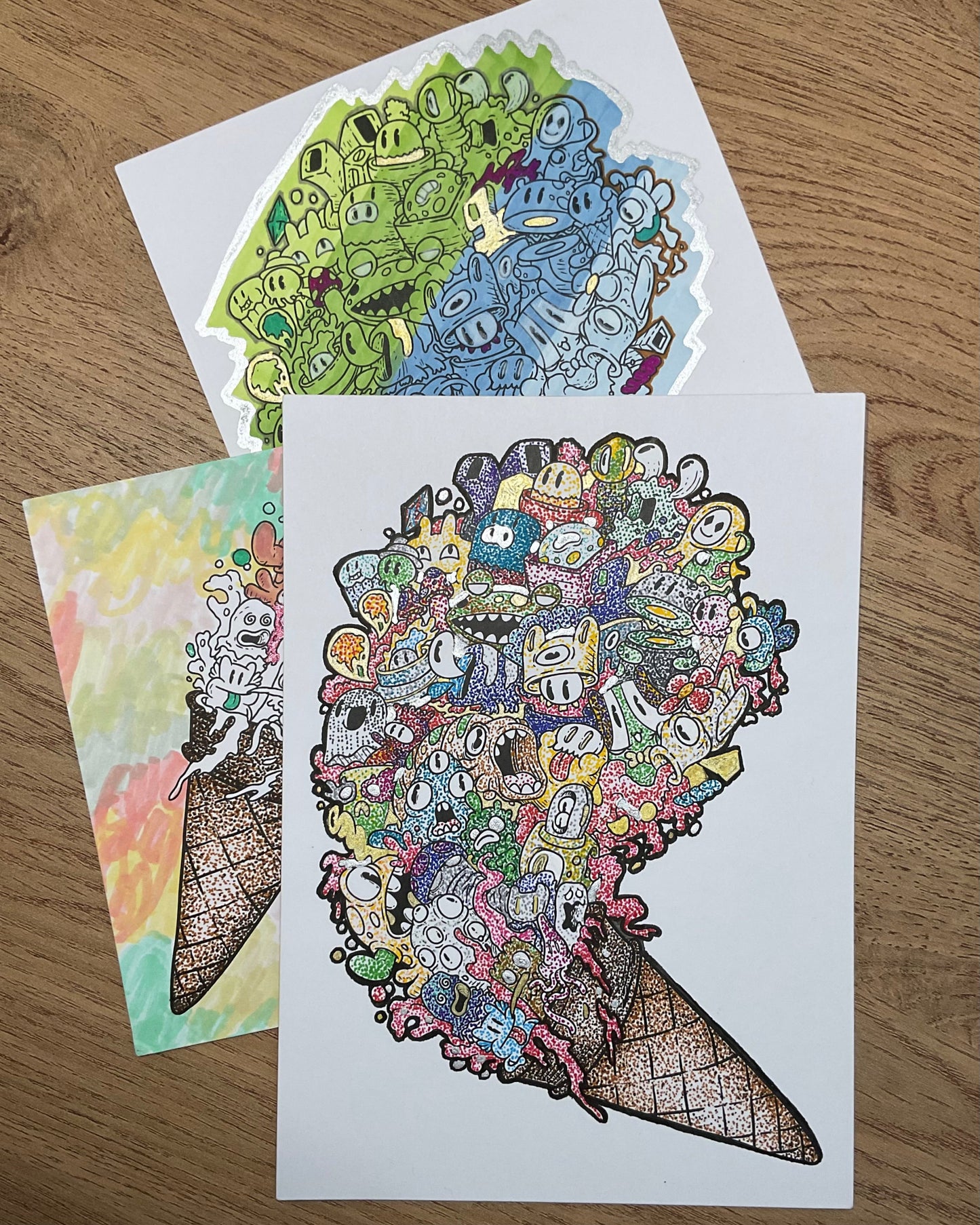 Doodle Cone Postcard