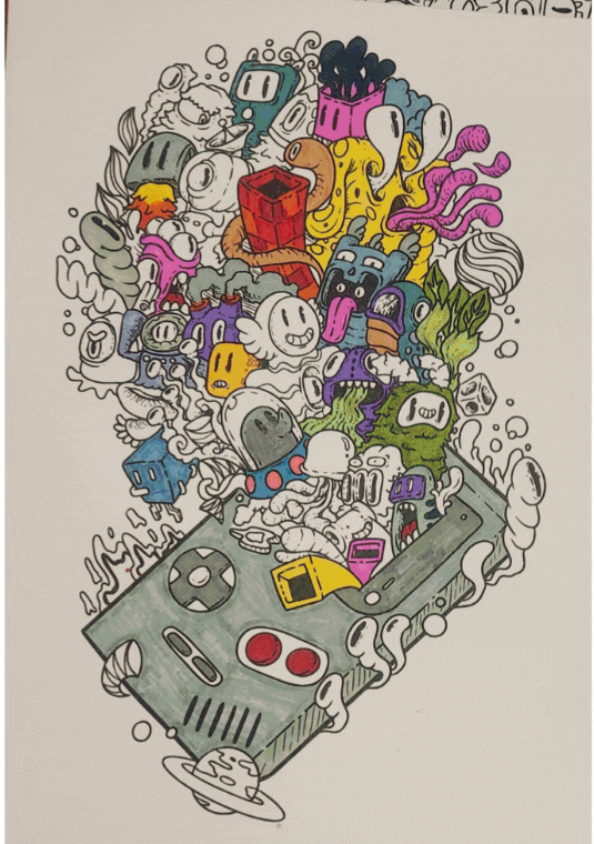 Game Overflow Postcard